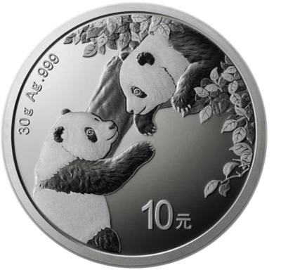 Silbermünze Panda 30 Gramm 2023 regelbesteuert 